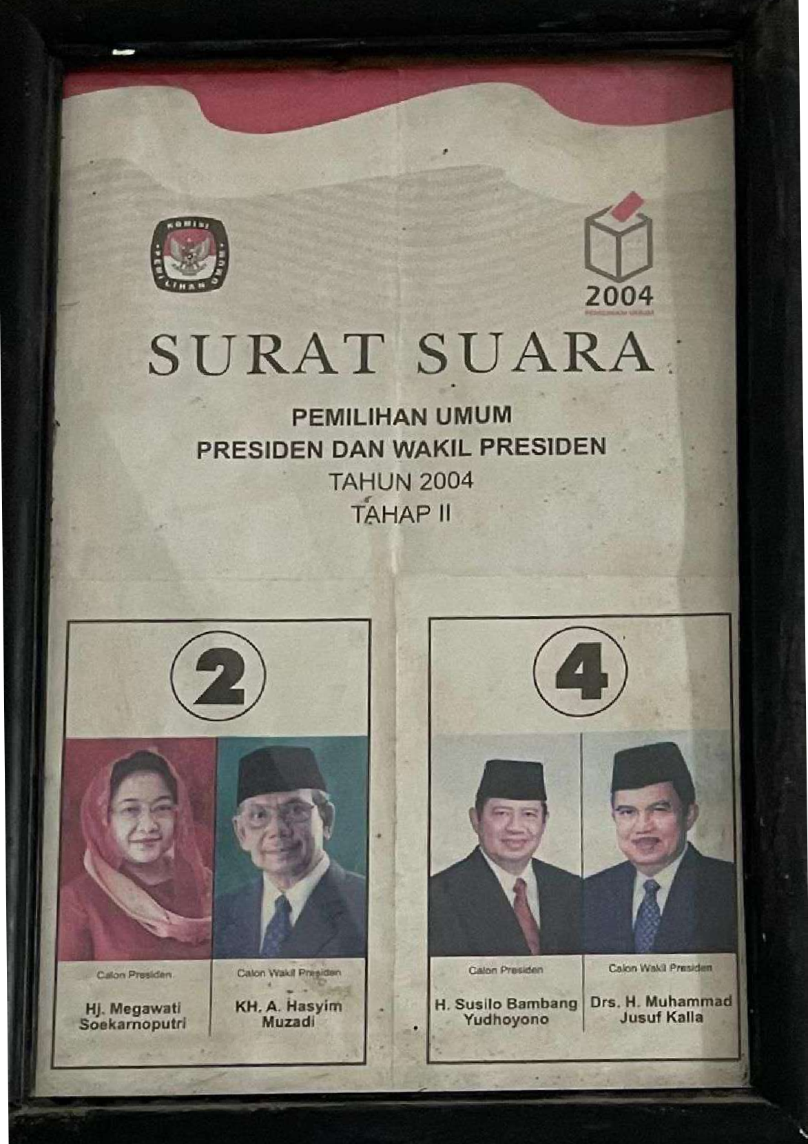2. 2004_SURAT SUARA PRESIDEN DAN WAKIL PRESIDEN TAHUN 2004 TAHAP II