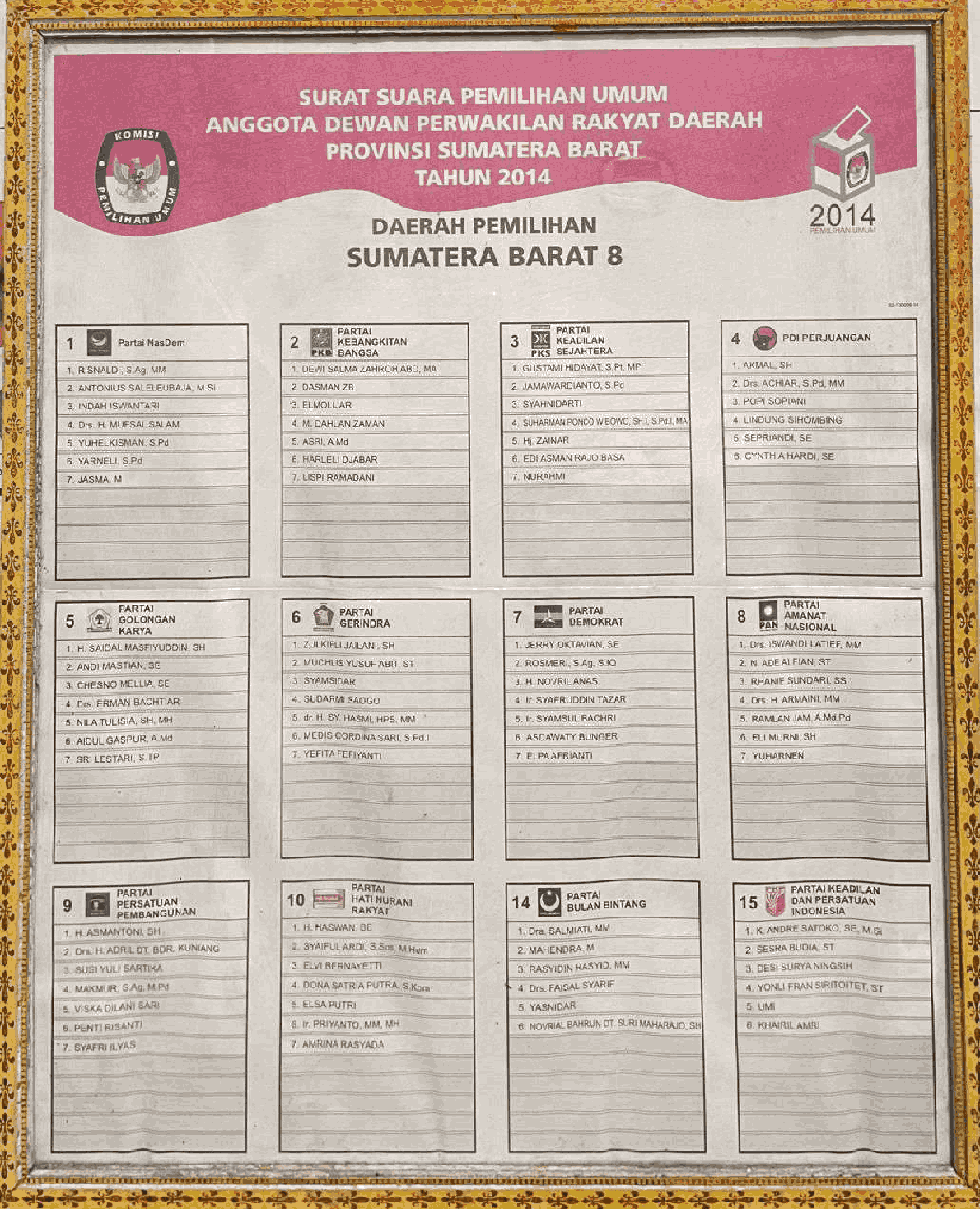 33. 2014_SURAT SUARA DPRD SUMATERA BARAT 8
