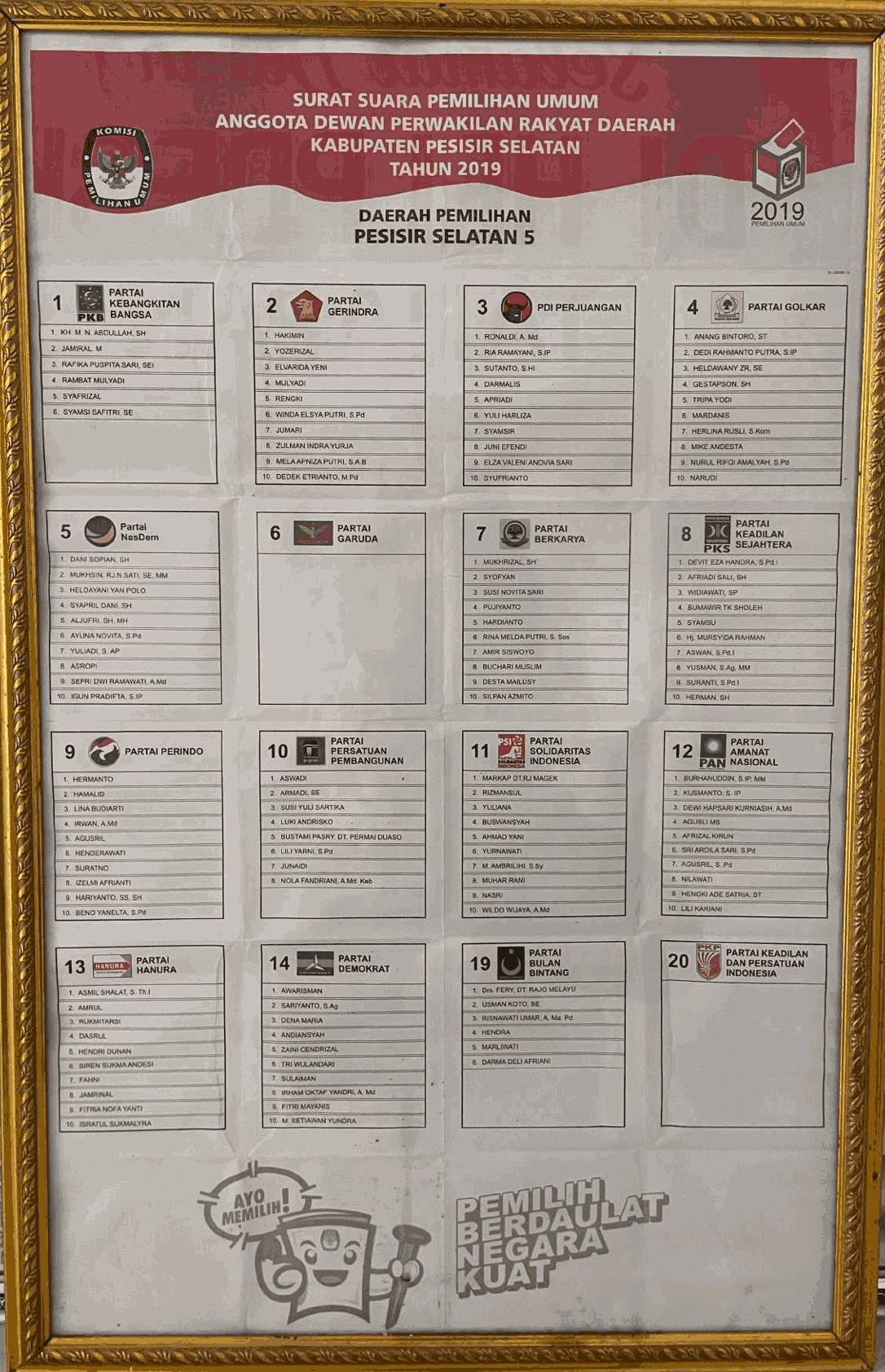 53. 2019_SURAT SUARA DPRD KABUPATEN PESISIR SELATAN 5