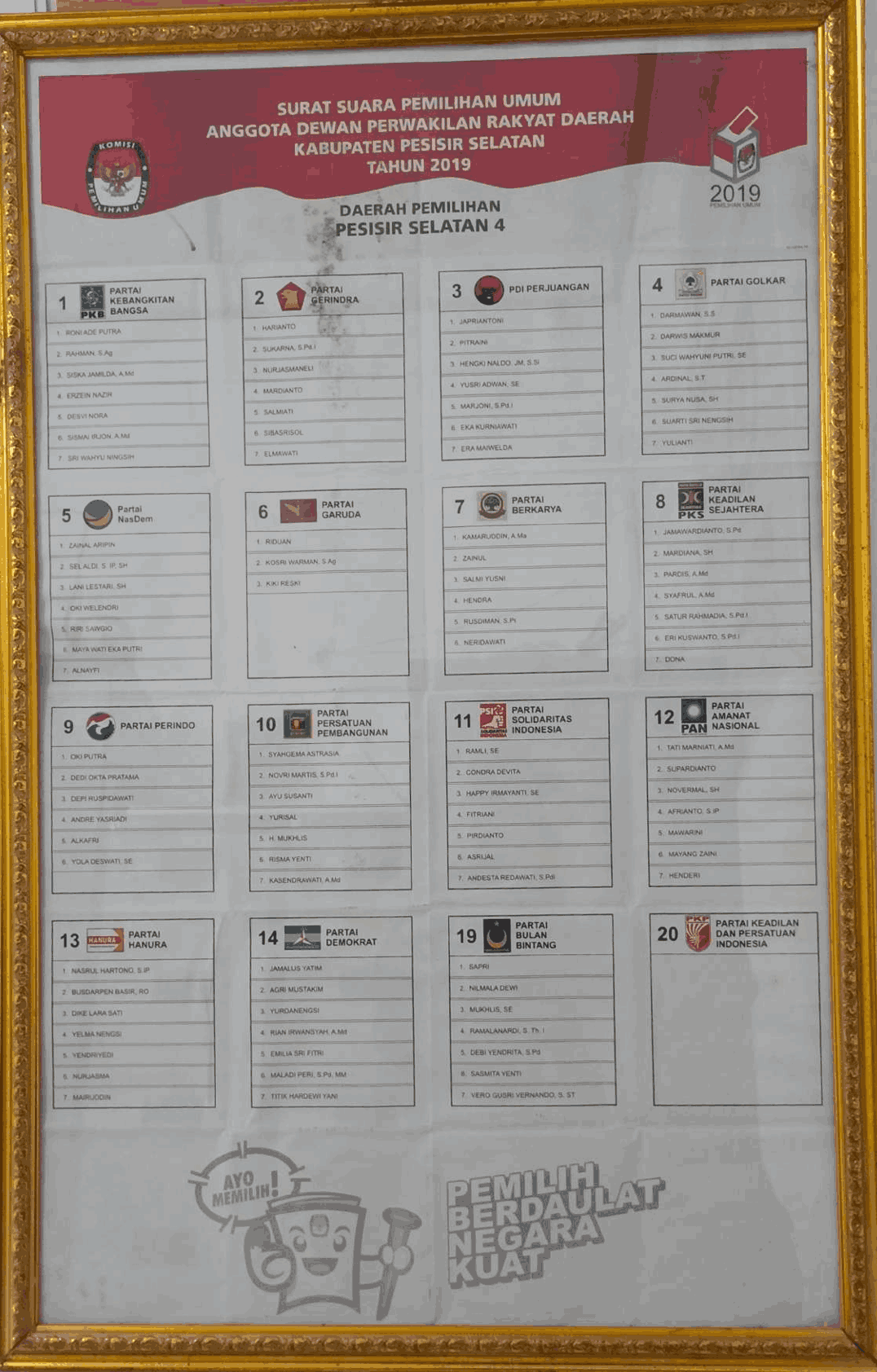 52. 2019_SURAT SUARA DPRD KABUPATEN PESISIR SELATAN 4