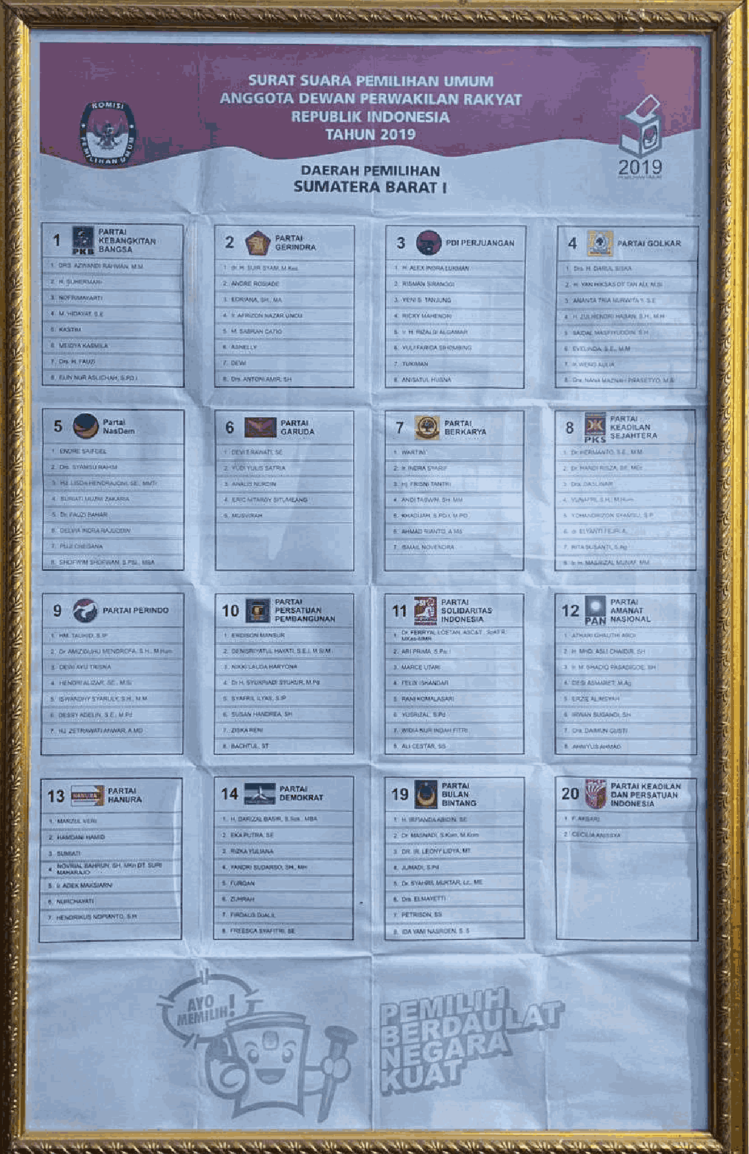 46. 2019_SURAT SUARA DPR SUMATERA BARAT 1