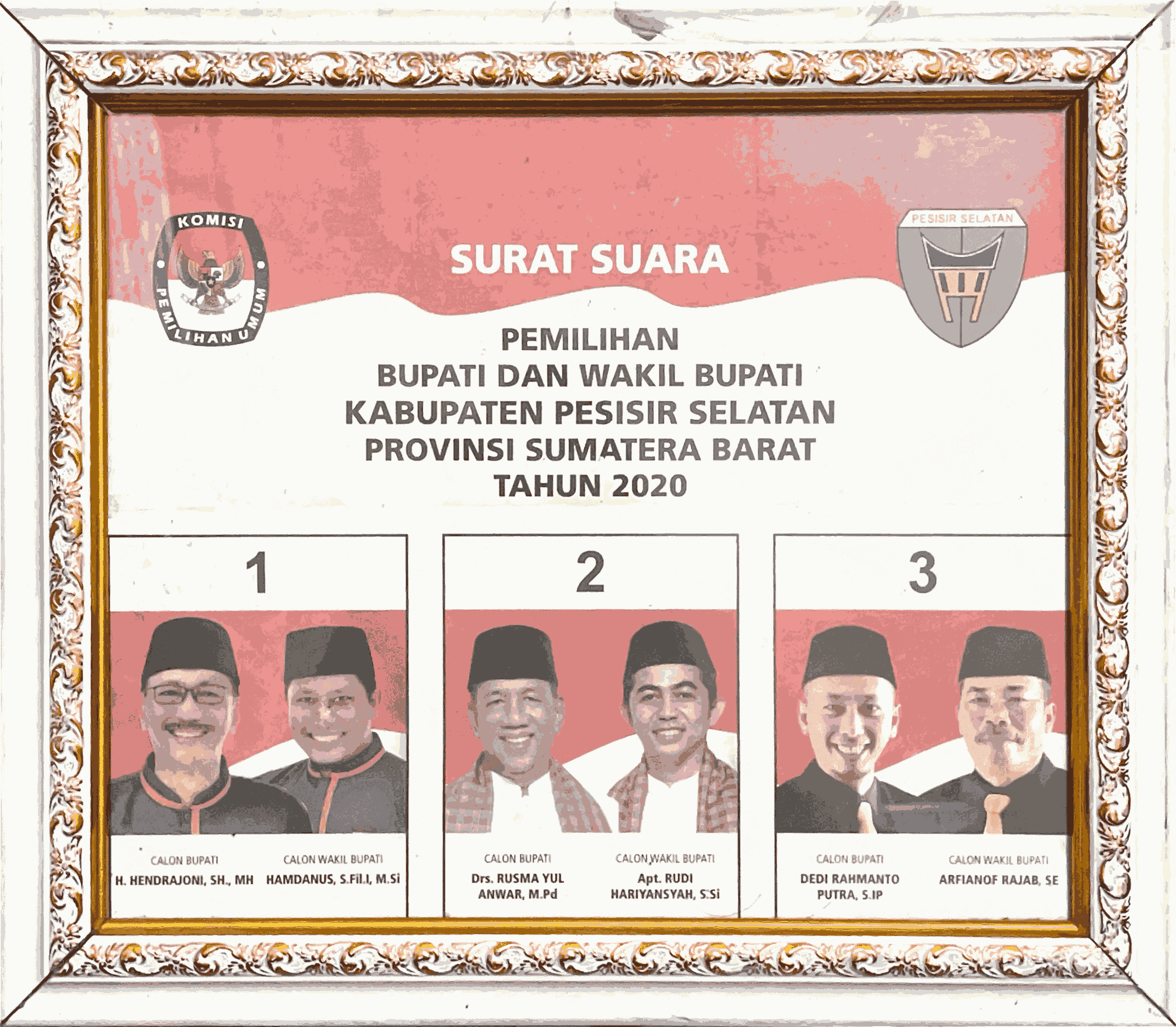 55. 2020_SURAT SUARA BUPATI DAN WAKIL BUPATI KABUPATEN PESISIR SELATAN