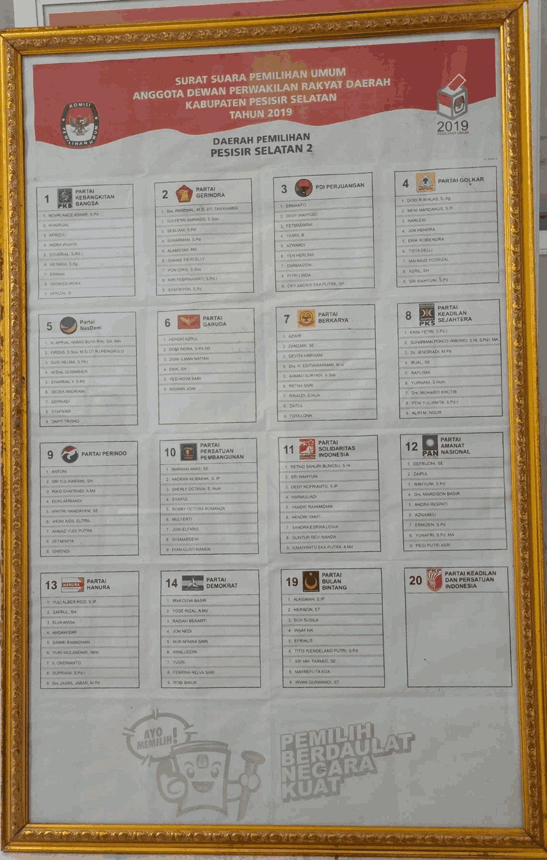 50. 2019_SURAT SUARA DPRD KABUPATEN PESISIR SELATAN 2